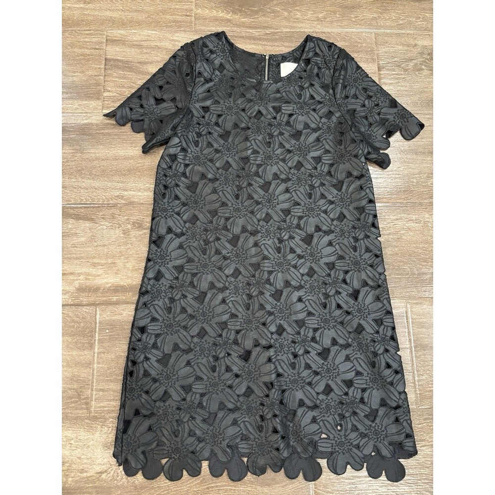 J.O.A Los Angeles Floral‎ Cutout Faux Leather Black Mini Dress Edgy Whimsygoth